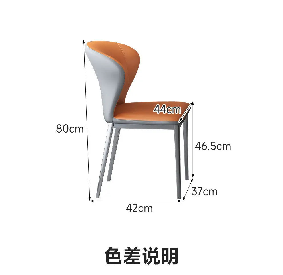 Italian light luxury rock slab dining table and chairs dining table combination round table modern simple household small