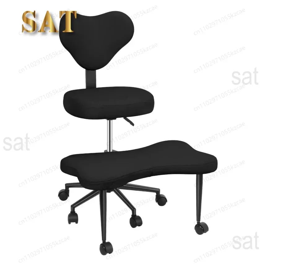ZCross Leg Chair - Meditation Chair With Wheels, ADHD Chair, Height Adjustable Seat, Adjustable FootstoolZ