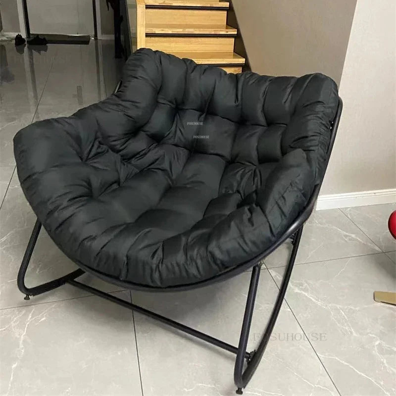 Nordic Lazy Living Room Chairs Home Balcony Rocking Chairs Reclining Sofas Rattan Sofa Leisure Rocking Chair Home Furniture