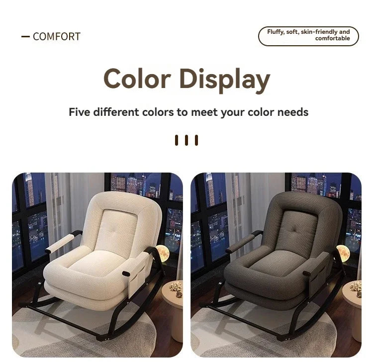 Swinging Chair Adults Can Sleep Creamy Style Dog House Rocking Chair Single Lazy Person, Home Small Sofa