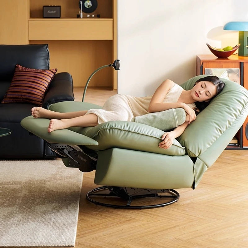 Electric Function Sofa with Wireless Charging Phone Holder Living Room Furniture Lazy Rocking Single Chair AI NFC Control Modern