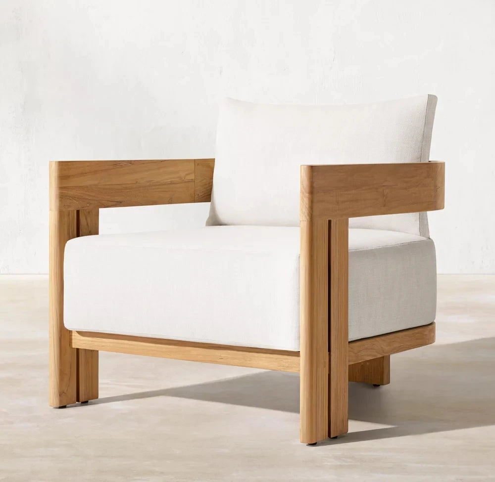 Wholesale Custom Luxury Modern Teak Wood Patio Garden Sofa Set Durable 6 Piece Outdoor Furniture Waterproof for Balcony