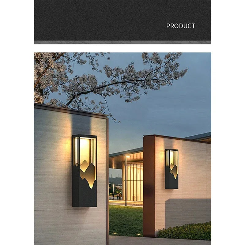 Contemporary LED Outdoor Wall Lamps Electric Simplicity Waterproof Balcony Hallway Courtyard Villa Gate Hotel