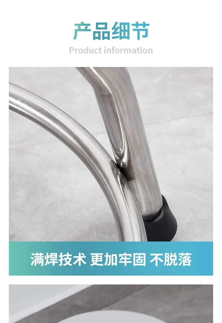 Stainless steel hospital nurse examination stool, hydraulic lift dental chair Stainless steel hospital nurse examination stool