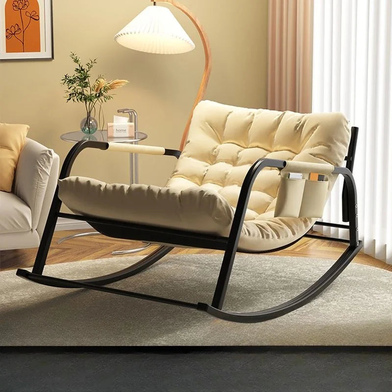 Double Rocking Chair Comfortable Recliner Adult Balcony Home Leisure Living Room Internet Celebrity Lazy Adult Nap Sofa Chair