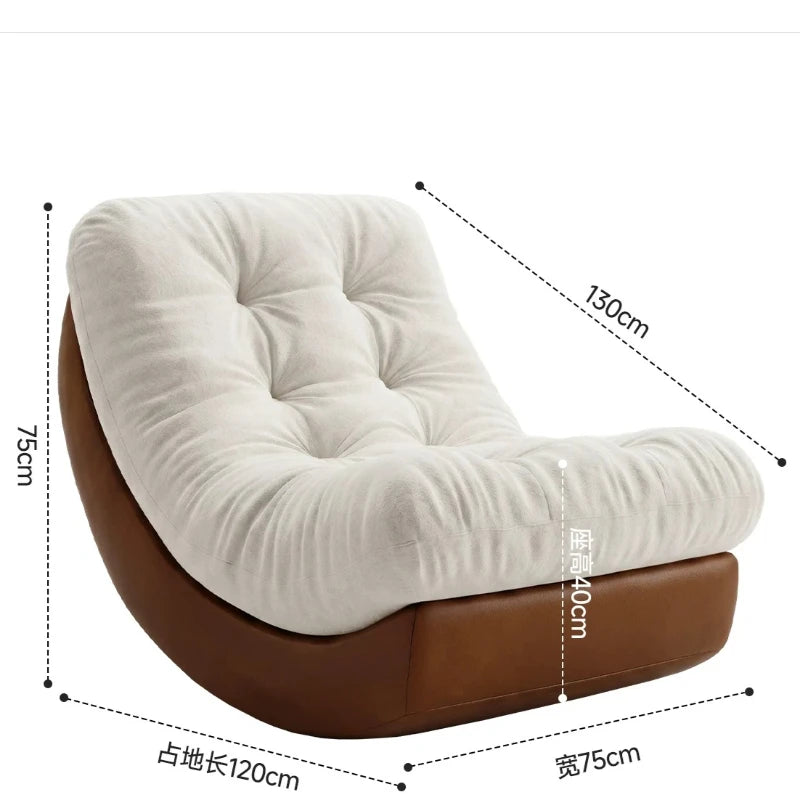 Oversize Rocking Chair Recliner Lounge Living Modern Chair Adults Single Cadeiras Para Sala De Estar Italian Furniture Luxury