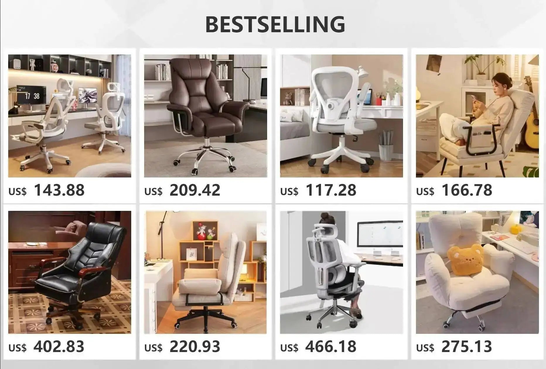 Ergonomic Office Mobile Gaming Study Chair Living Room Chairs Desk Designer Comfy Lazy High Back Bureau Meuble Luxury Furniture