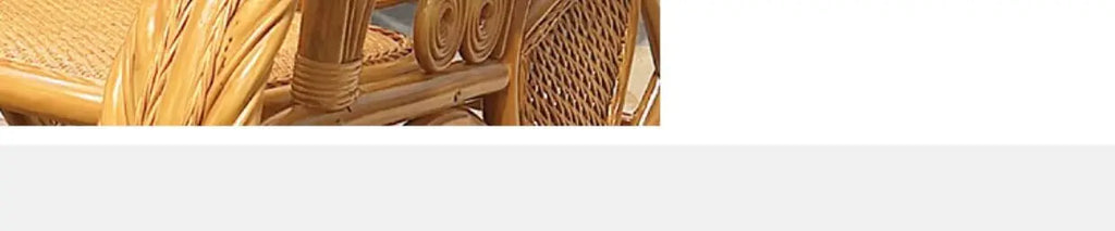 Rattan Chair Casual Rocking Chair Natural Real Rattan Recliner Balcony Rocking Chair Adult
