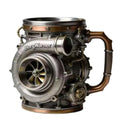 Resin Turbocharger Mug Sturdy and Durable Comfortable Grip 3D Engine Cup Handcrafted Mechanical Element Style Coffee Mug