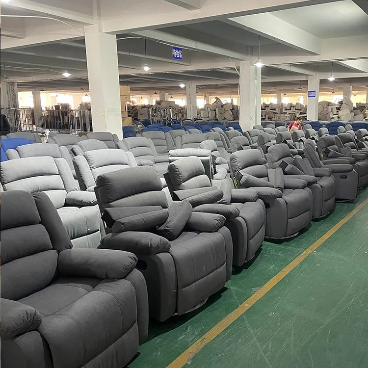 Modern luxury living room recliner multi-functional comfortable leather home furniture chair recliner sofa set