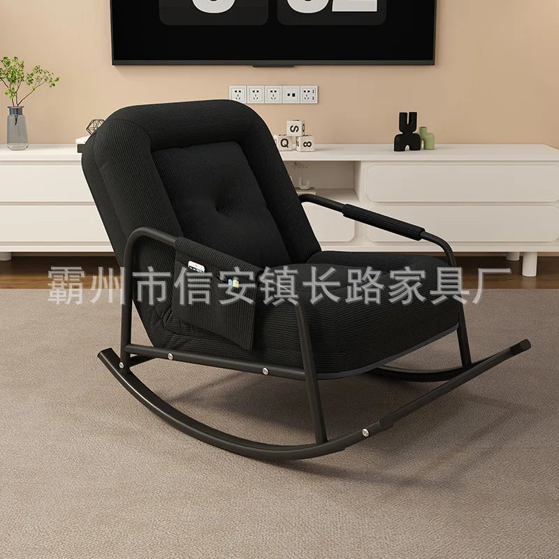 Lazy sofa balcony leisure living room light luxury single rocking chair recliner adult household human kennel