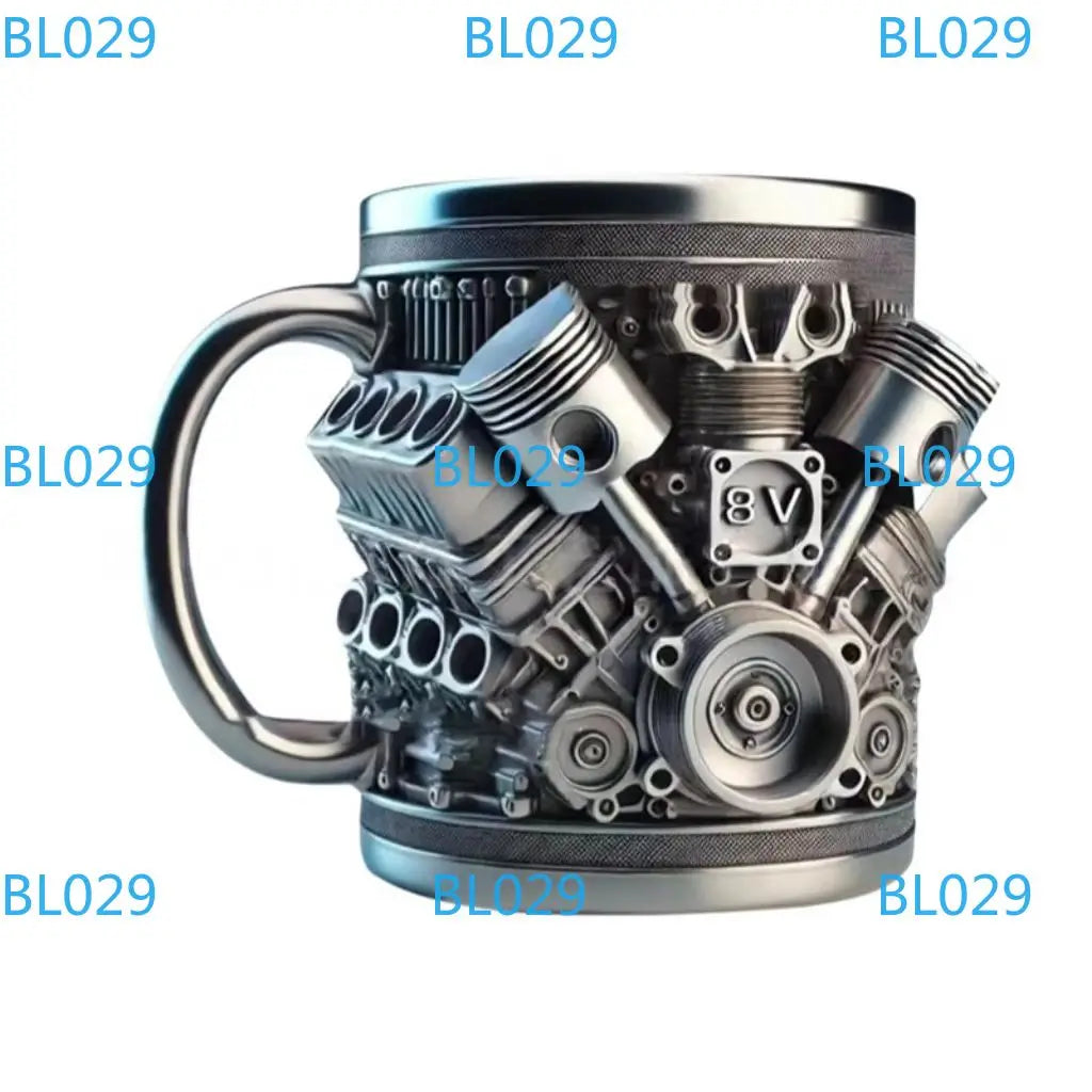 Mug Creative Resin Stainless Steel Water Cup Personalized Wine Glass Gift Decorative Ornament
