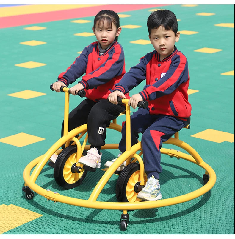 Tqh Kindergarten Children's Tricycle Sensory Balance Double Universal Swing Car Kindergarten Outdoor Toy Car Bumper Car
