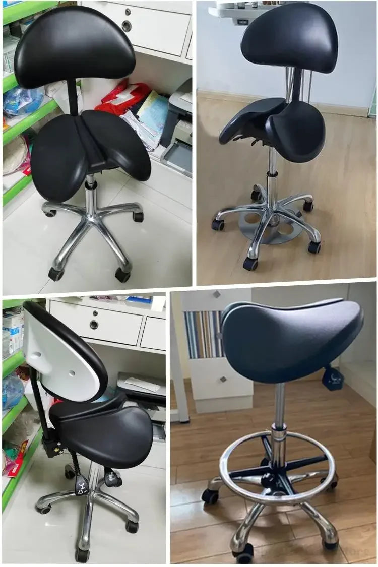 Saddle chair  dentist's horse riding chair specialized foot controlled lifting and lowering for cosmetic operating rooms