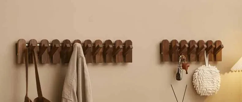 Piano Keys Wooden Wall Coat Rack Clothes Hanger Organizers Hook Portable Clothes Storage Dress Hanger Entrance Hall Furniture