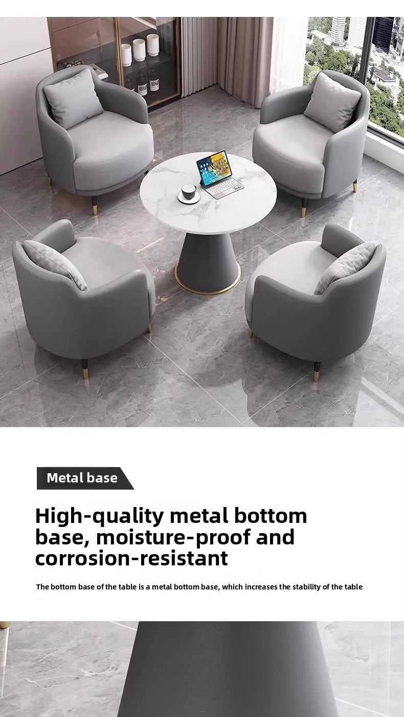 Business reception sofa, light luxury modern minimalist design, suitable for reception, sales office, office, balcony, leisure a