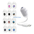 F3KE Portable USB Star Projector Light 360 Degree Rotating Head For Car Bedroom Camping Party Decoration