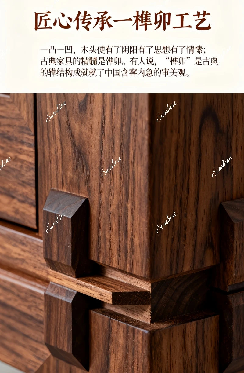 Solid wood, straight row sofa living room light luxury high-end arc design