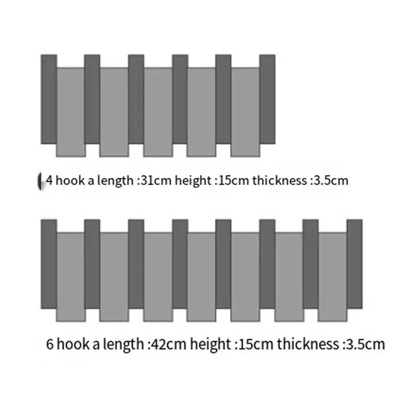 M-Modern-Wall-Mounted Coat Hanger Solid Wood Clothes Hook Door Hanger Coat Rack Home Decoration