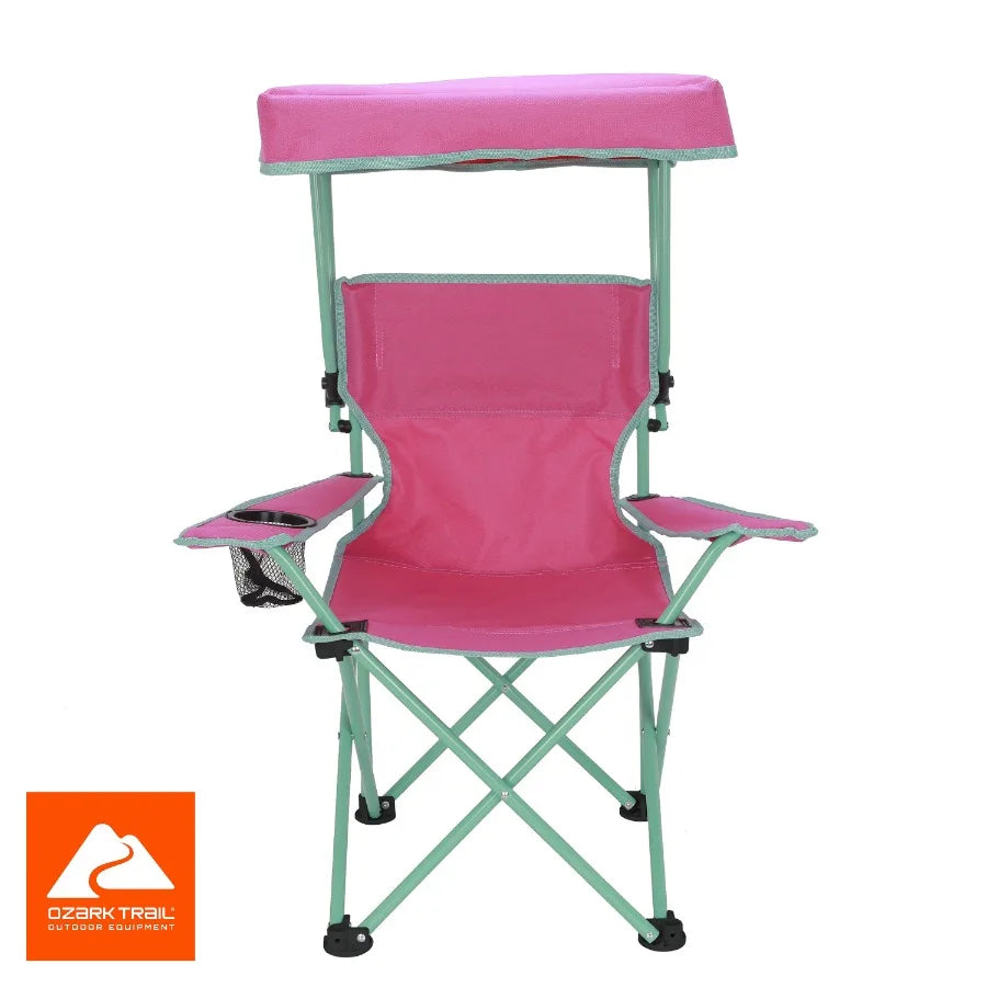 Canopy Chair with Safety Lock 125 lb. Capacity Pink Green
