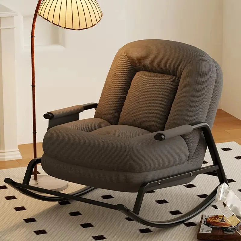 Luxury Design Living Room Chairs Regulate Modern Bedroom Rocking Chairs Floor Ergonomic Comfy Fauteuil Salon Home Furniture