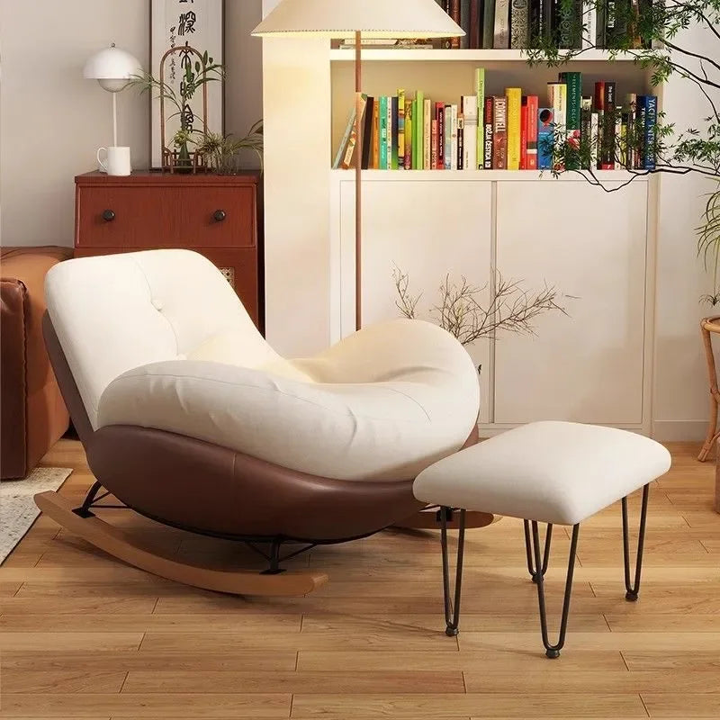 for Internet Celebrity Lazy Sofa Rocking Chair Simple Adult Recliner for Living Room Bedroom Balcony Household Single Sofa