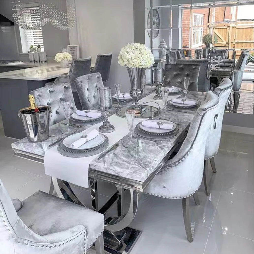 Furniture Modern Wedding Furniture Dining Tables Modern Luxury Dining Table Set 6 Seater
