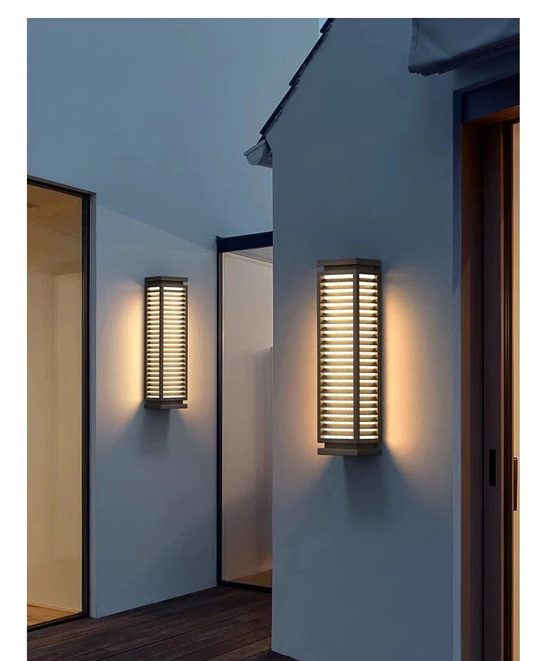 Outdoor Stainless Steel Wall Lights LED Cubical Black Lighting Fixture Waterproof Anti-Rust Sconces Luminaire for Garage Pathway