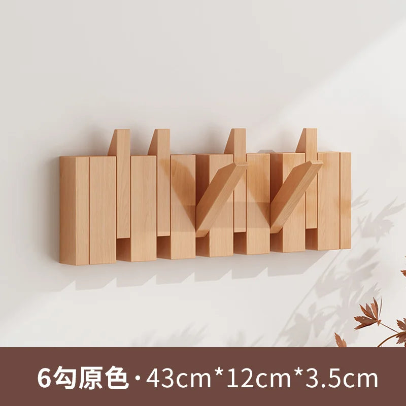 Piano Key Coat Racks Solid Wood Clothes Hanger Bedroom Entrance Wall Hanging Coat Rack Household Hat Bag Collection Furniture