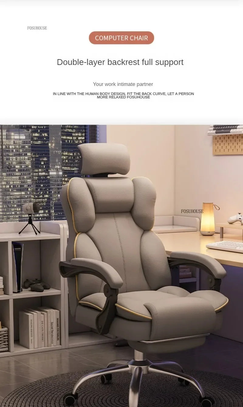 Mobile Ergonomic Office Chair Recliner Computer Bedroom Accent Office Chair Gameing Study Sillas De Oficina Office Furniture