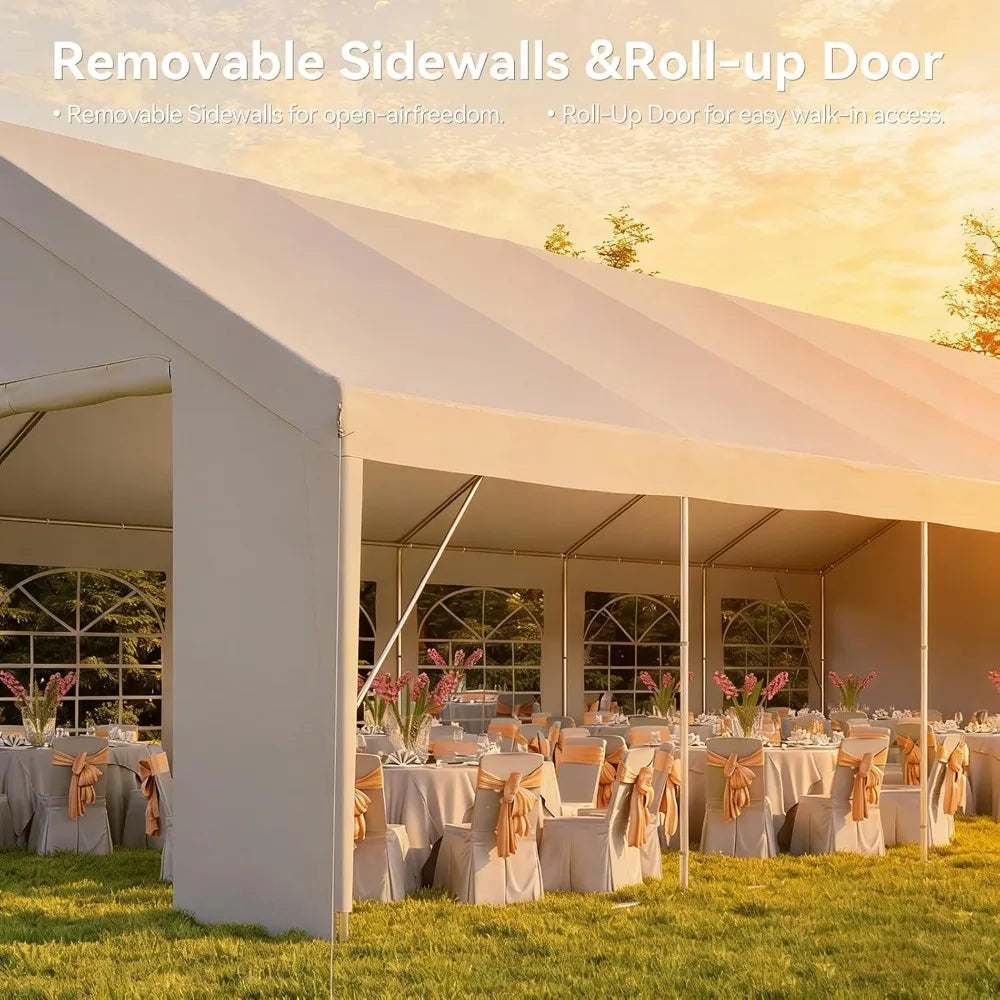 20x40 Party Tent Heavy Duty Canopy for Weddings Events with Sidewalls Waterproof