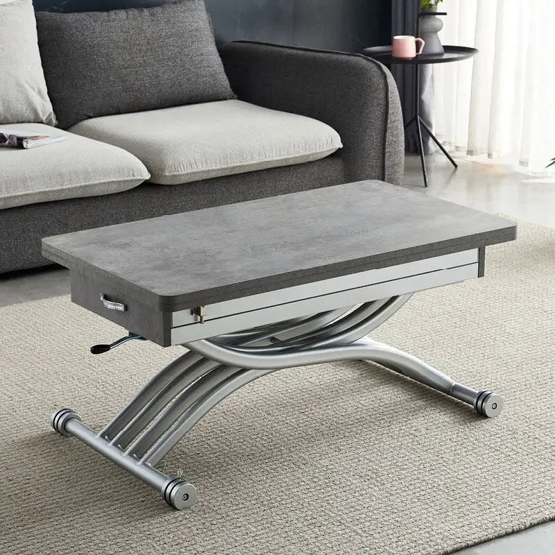 Lifting coffee table folding telescopic household dining table dual-purpose creative simple small apartment living room