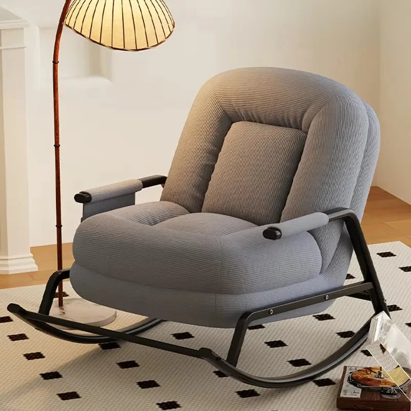 Luxury Design Living Room Chairs Regulate Modern Bedroom Rocking Chairs Floor Ergonomic Comfy Fauteuil Salon Home Furniture