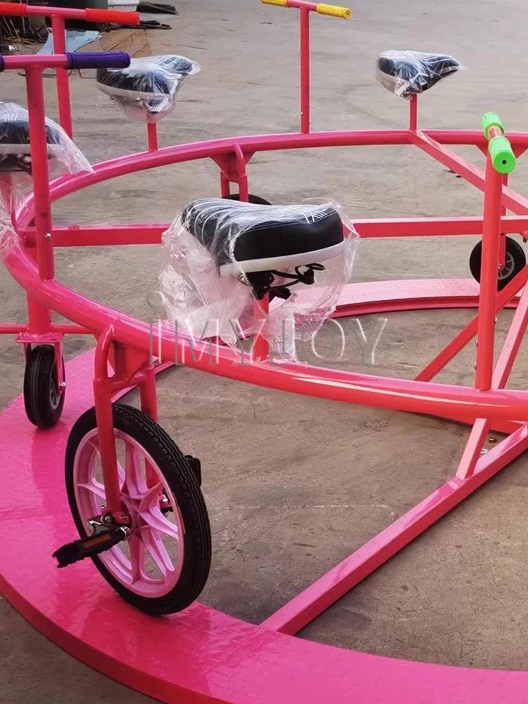 Outdoor amusement game park commercial 360 degree rotating bicycle bicycle game
