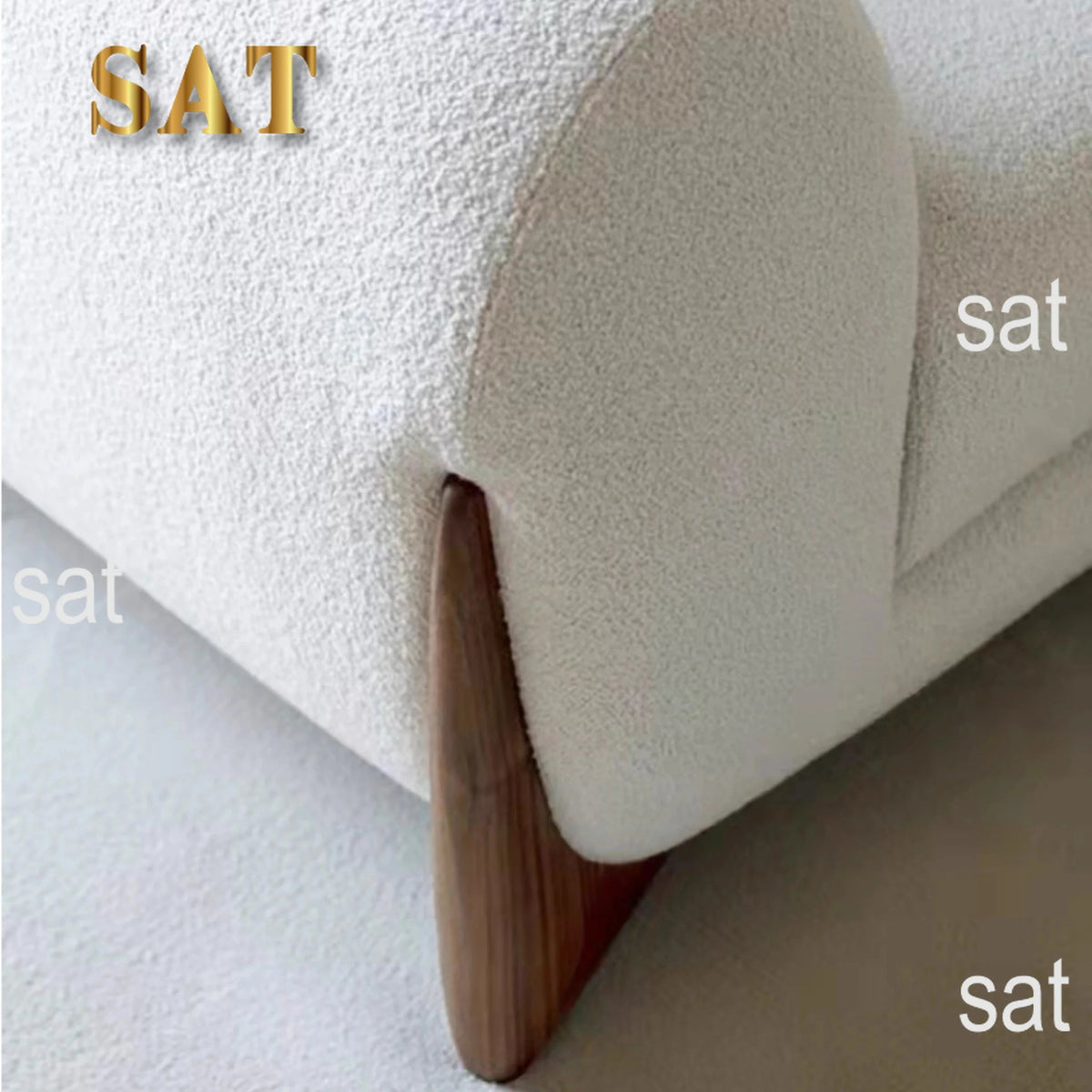 # Nordic Modern Luxury Cream White Sherpa Living Room Sofa Set Velvet Modular 3-seater Apartment Villa Hotel Leisure Sof