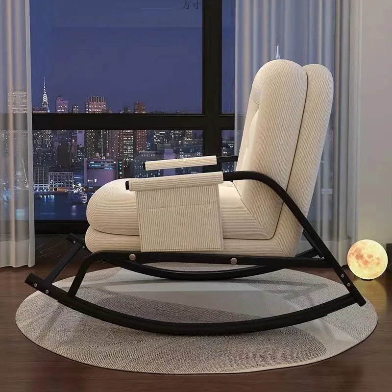 AOLIVIYA Casual Foldable Reclining Lounge Chair For Living Room Office Relaxation With Adjustable Back B369258