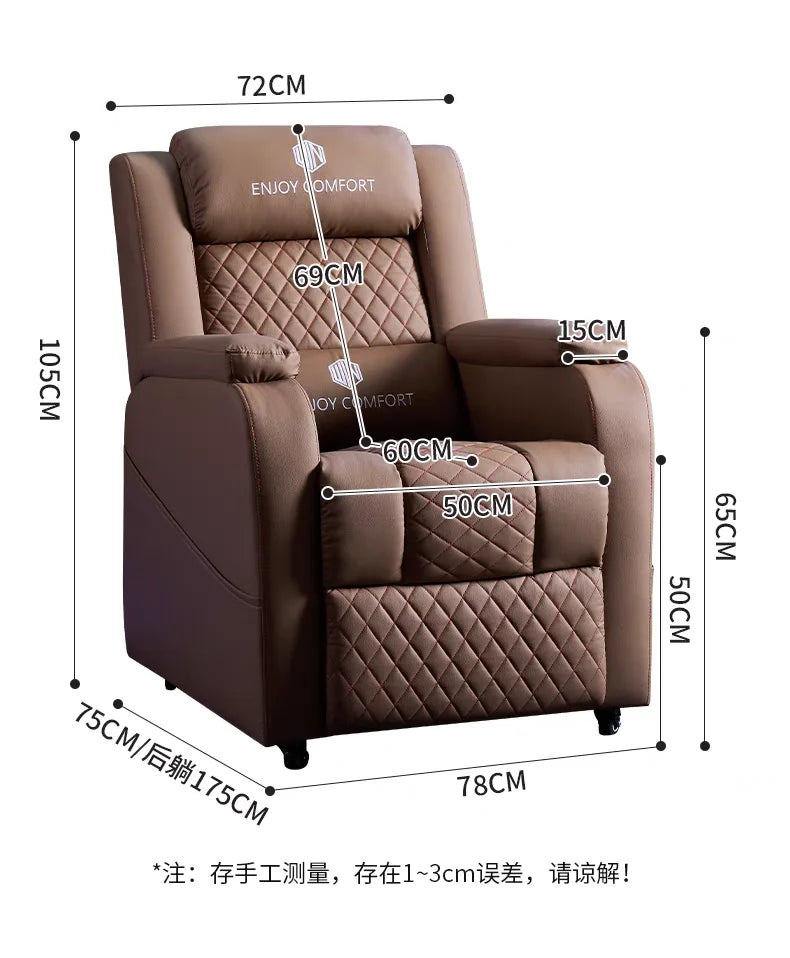 YZ6.15 Comfortable Long Sitting Reclining Multi-Functional Lazy Chair Internet Cafe Gaming Sofa Home Internet Cafe Sofa