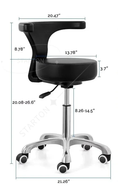 Doctor Assistant Dental Chair Ergonomic Stool Office Furniture Chair Hospital Equipment Height Adjustable Dental Chair for
