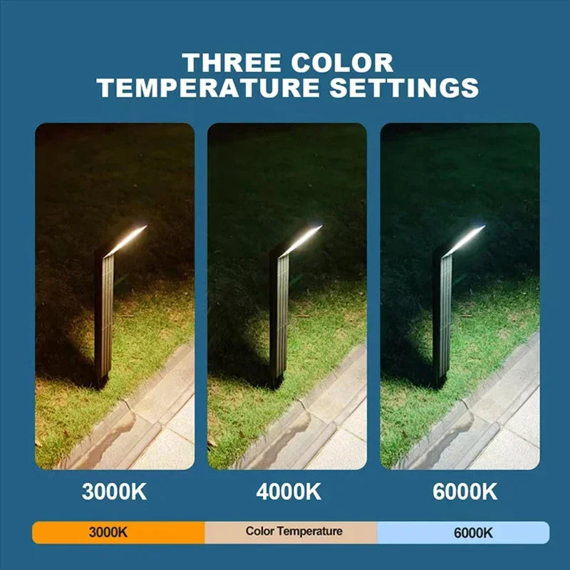 Solar Ground Light 3colors or RGB Light Light Sensing Intelligence Outdoor Pathway Lighting Solar Garden Lights Durable Plastic