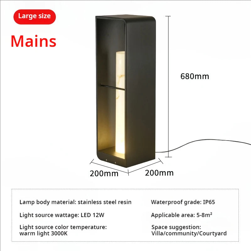 Villa Garden Lawn Light Solar Fashion Outdoor Garden Light Outdoor Landscape Light Waterproof Lawn Light Balcony Floor Light