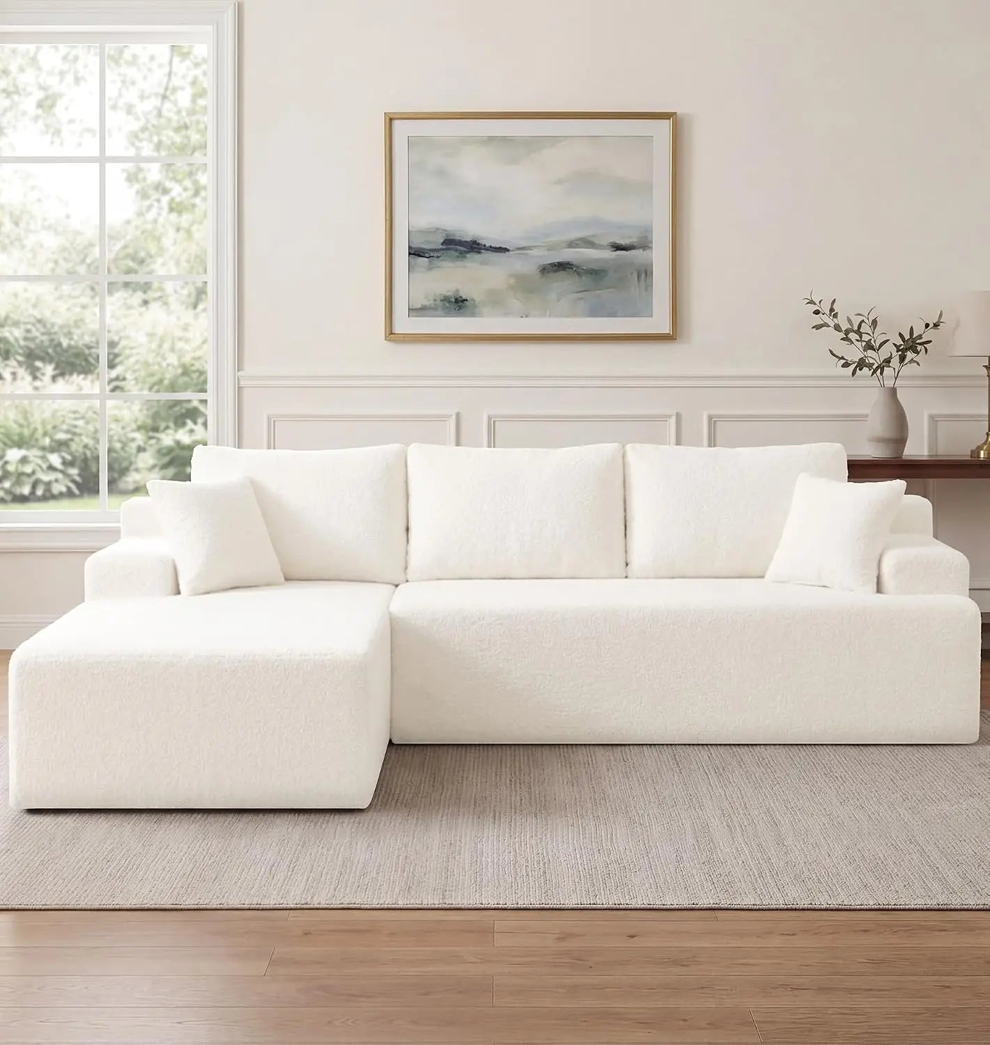 Modular Sectional Sofa Couches L-Shape Couch 3 Seat Modular Sofa Memory Foam Sectional Couches for Living Room,, Customized