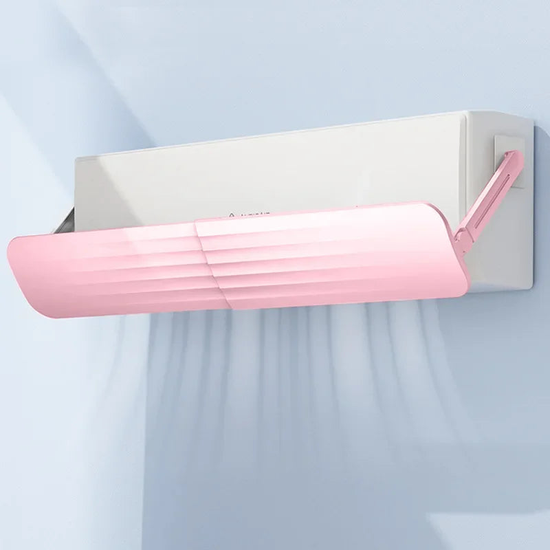 Adjustable Air Conditioner Deflector Telescopic Windshield Confinement Air Deflector  Windshield Dust Cover for Home