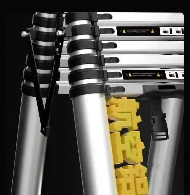 Engineering Multifunctional Aluminum Ladder Step Alloy Stools Home Folding Telescopic Ladder Portable Thick Herringbone Stairs
