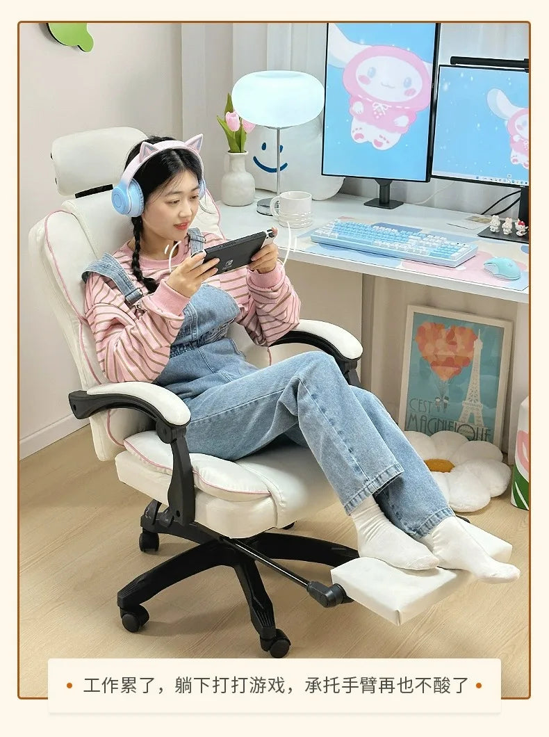 Modern Leather gaming chairs Folding Rolling Relax Gamer Chair Adult Nordic Folding Bed For Sleeping Furniture Entrance Hall