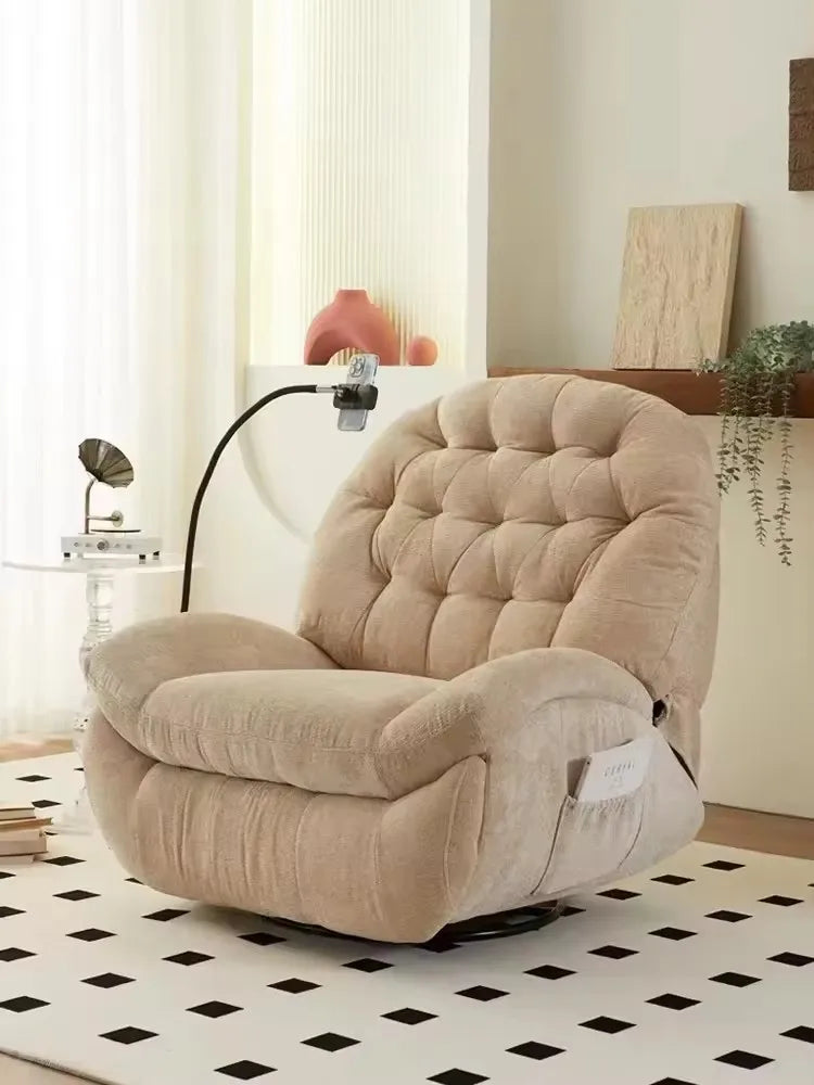 2026 Manual operation rotation  Lazy couch  high quality comfortable Modern Lounge Single Recliner Sofa