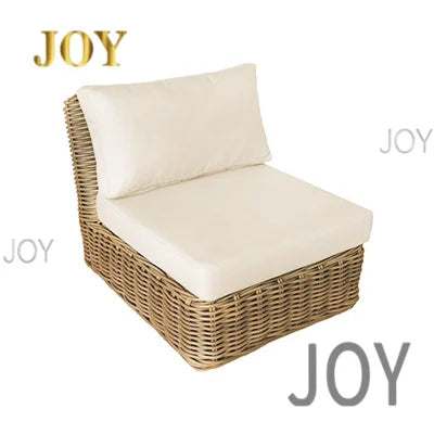 #Outdoor rattan sofa, courtyard, outdoor balcony, leisure small sofa, coffee table combination, garden furniture