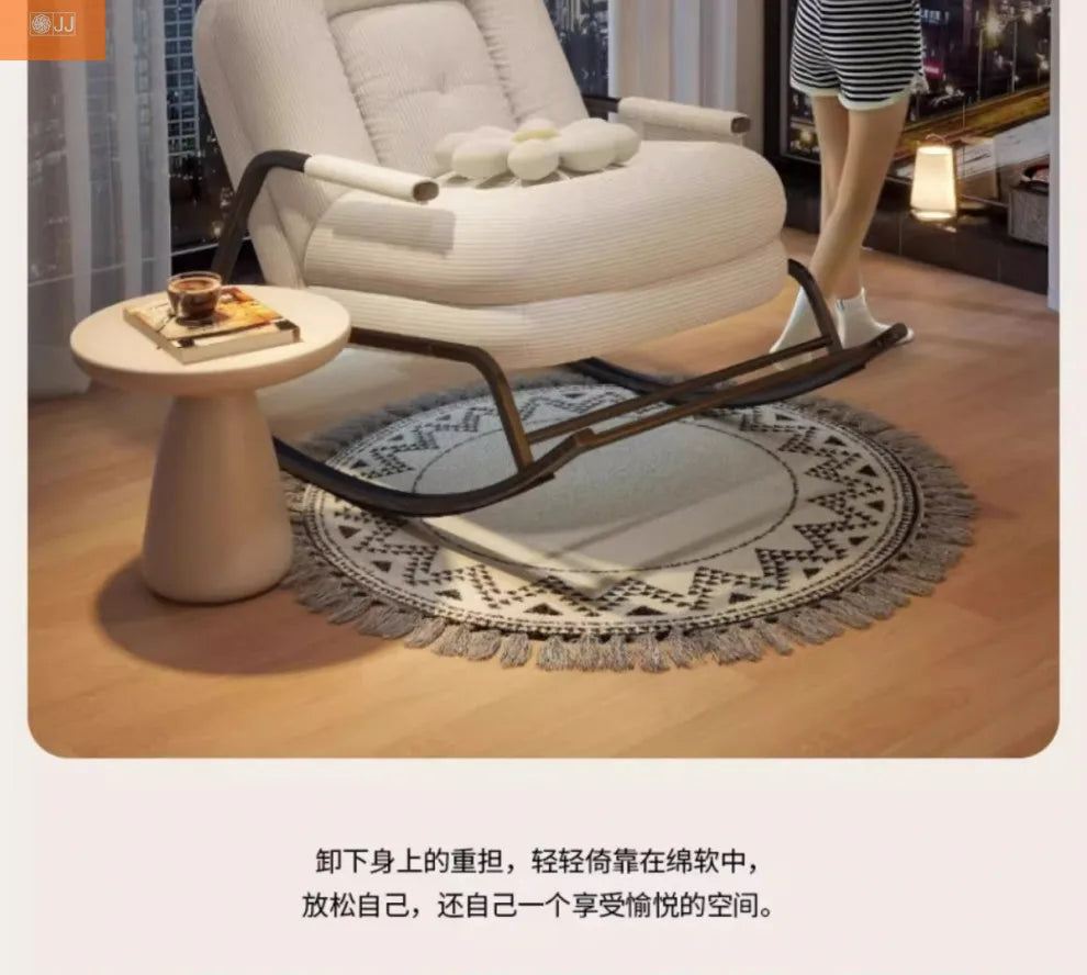 Lazy rocking chair Lazy sofa Home balcony Leisure living room Siesta chair Siesta rocking chair
