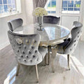 Dining Room Furniture Cheap Restaurant Table and Chairs Gold Dinning Table Marble Round Dining Table Set 4 Chairs