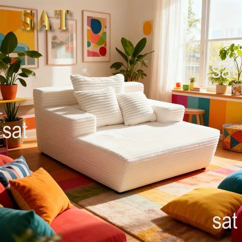 !@Wholesale Modular Sectional Sofa One Big Seat Compressed Sofa Bed Sleeper with Memory Foam Chenille Cover for Living Room