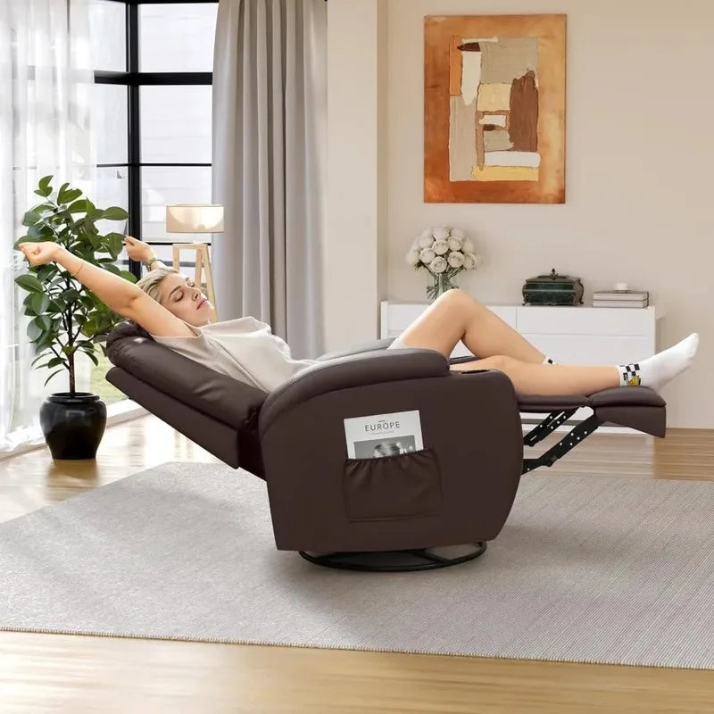 Ergonomic Reclining Rocking Massage Chair for Living Room Sofa
